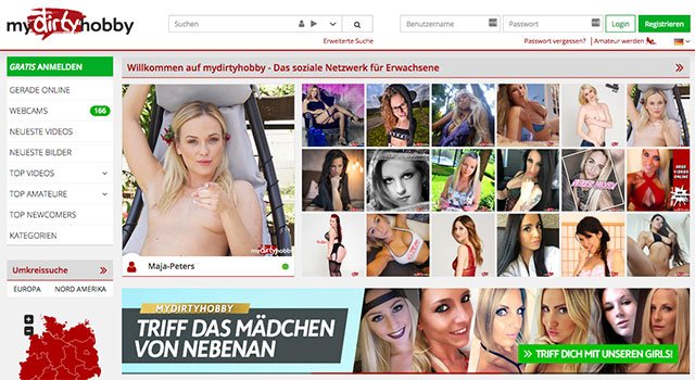 mydirtyhobby.de ist eine deutsche Amateur Sex Cam Seite
